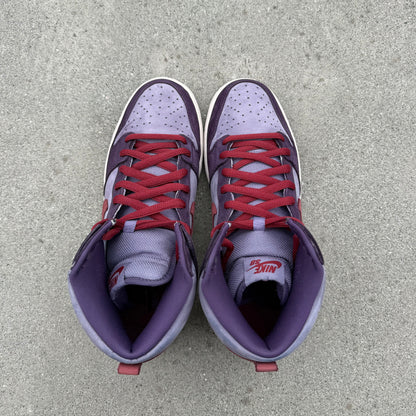 Size 10.5 - Nike Dunk High Pro SB Plum