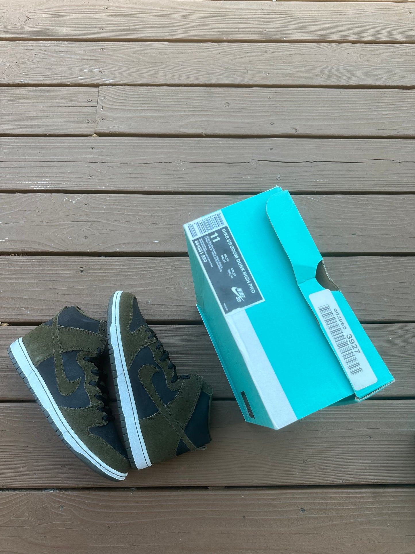 Size 11 - Nike SB Zoom Dunk High Pro Dark Loden