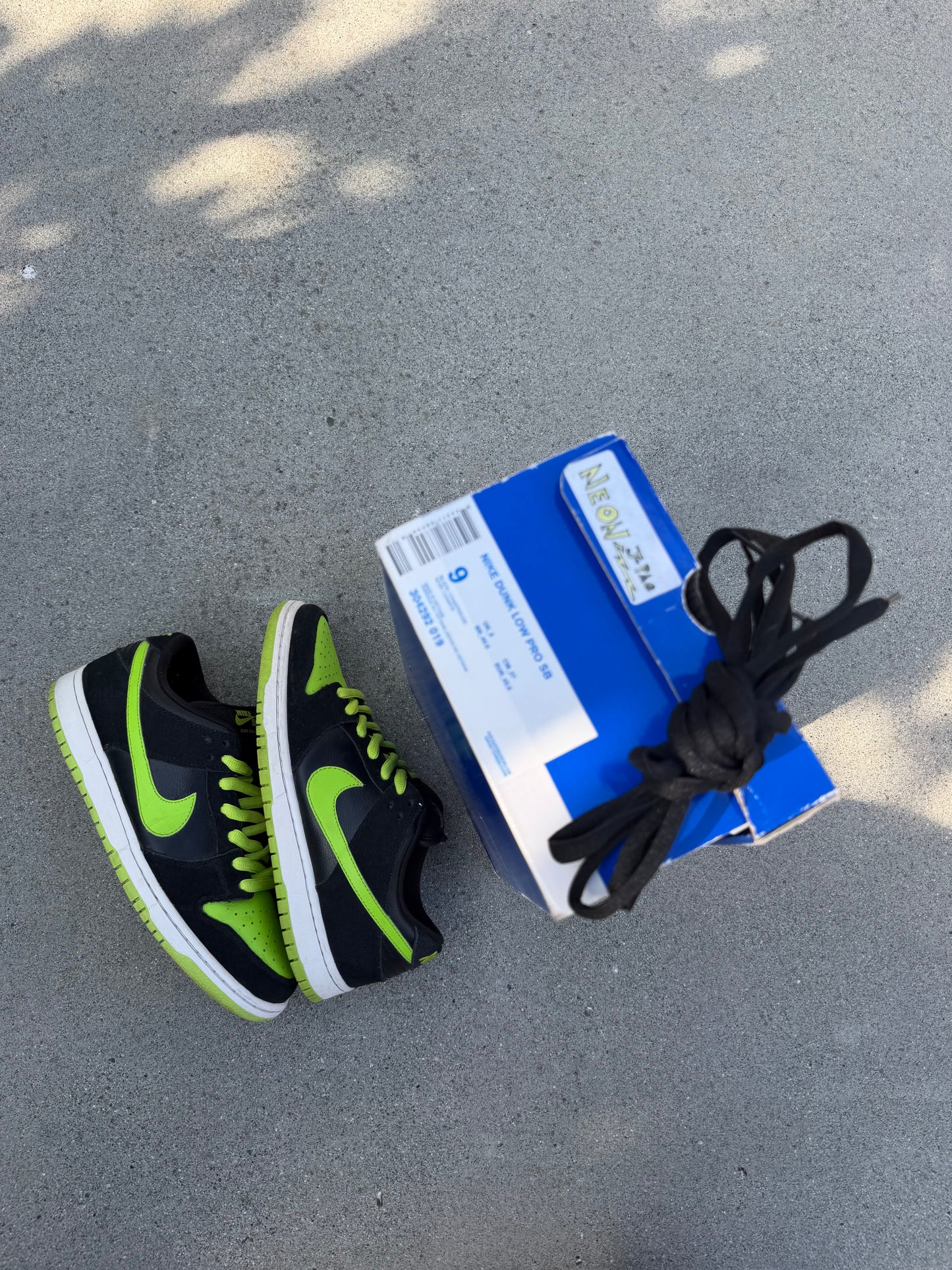 Size 9 - Nike Dunk Low Pro SB J-Pack Neon