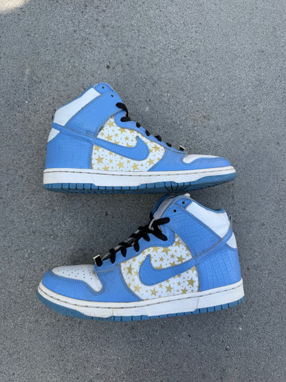 Size 10 - Supreme x Dunk High Pro SB Blue Stars