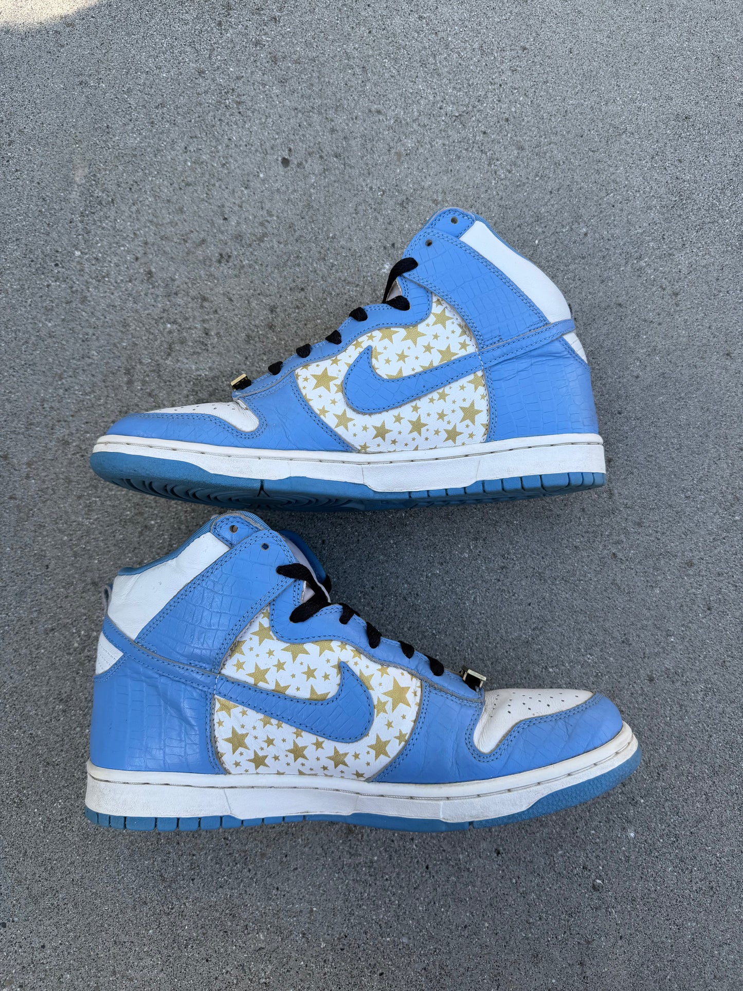 Size 10 - Supreme x Dunk High Pro SB Blue Stars