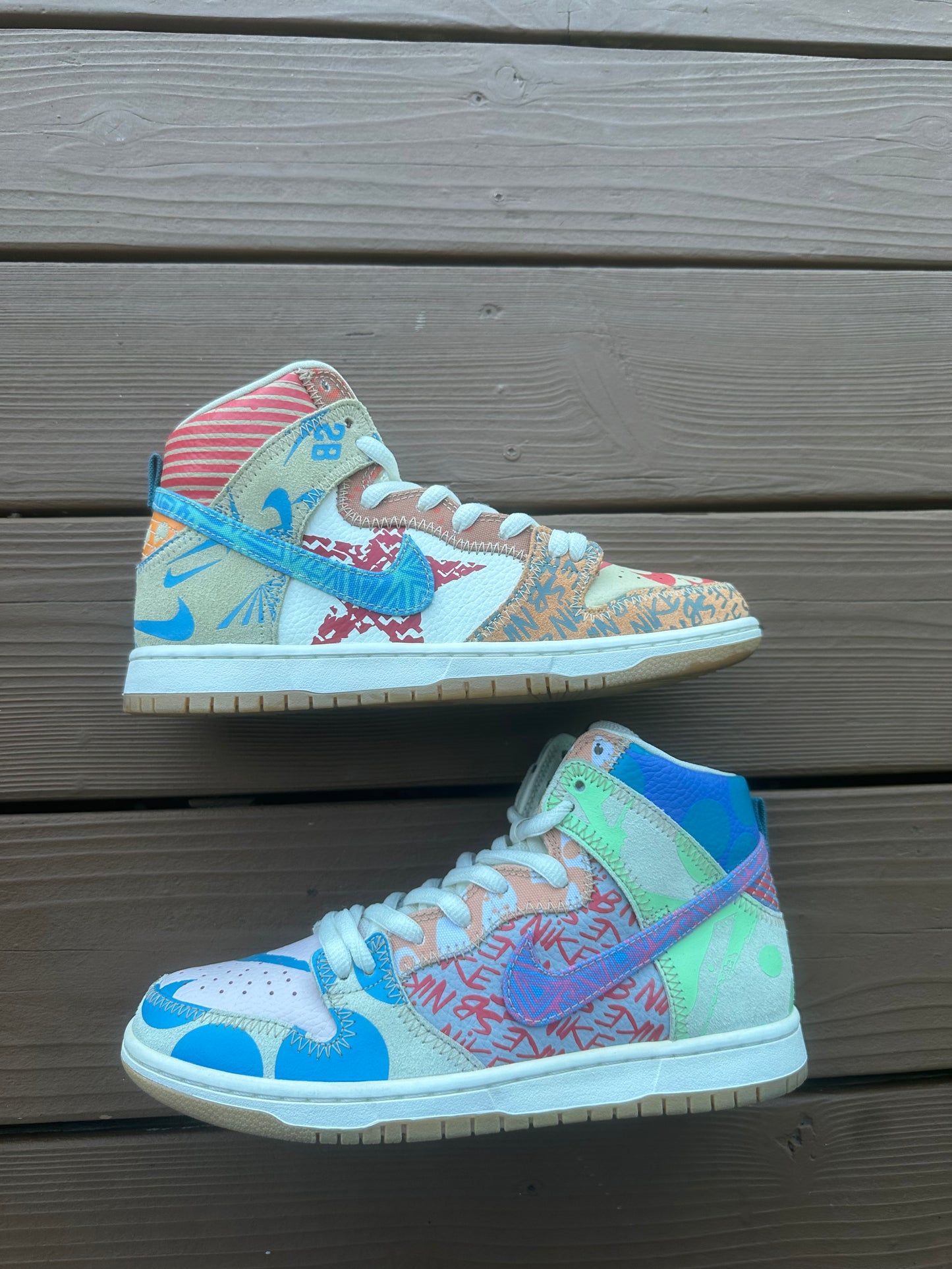 Size 8.5 - Thomas Campbell x Nike SB Dunk High What The
