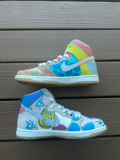 Size 8.5 - Thomas Campbell x Nike SB Dunk High What The