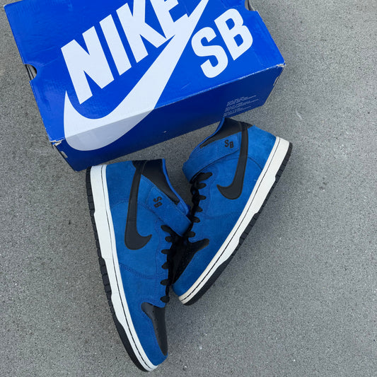 Size 10.5 - Nike Dunk Mid Pro SB Royal Blue