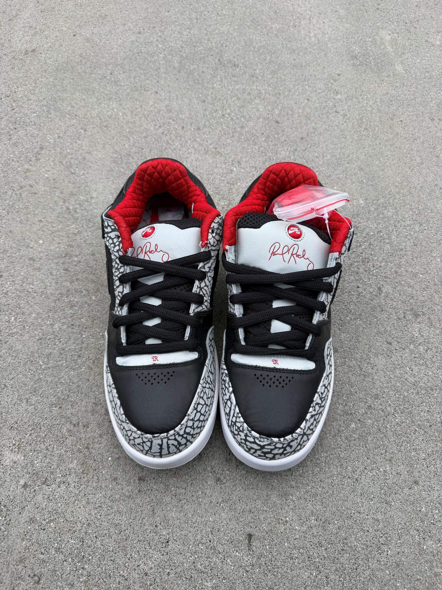 Size 10 - Nike Paul Rodriguez 2 Zoom Air Black Cement