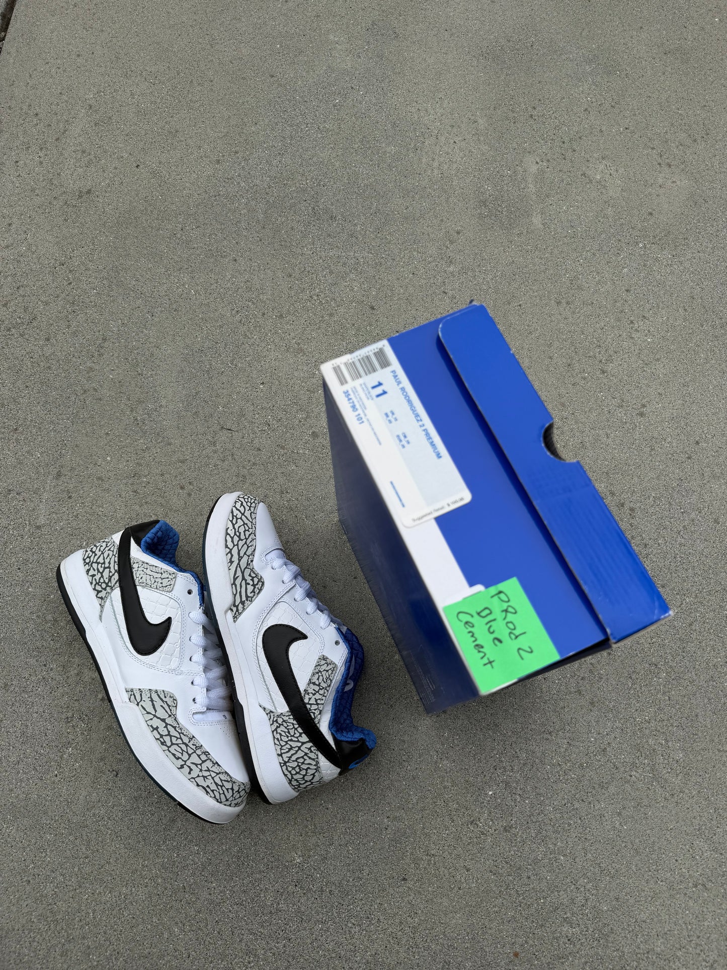 Size 10 - Nike Paul Rodriguez 2 Premium White Cement