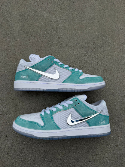 Size 10 - April Skateboards x Nike SB Dunk Low Pro Turbo Green