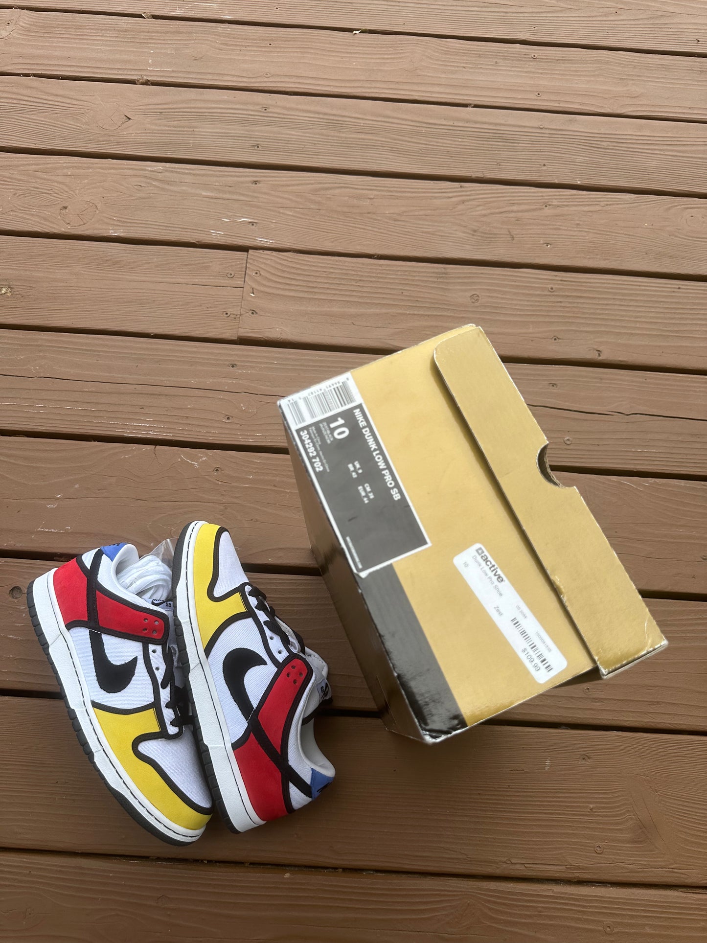 Size 10 - Nike Dunk Low Pro SB Piet Mondrian