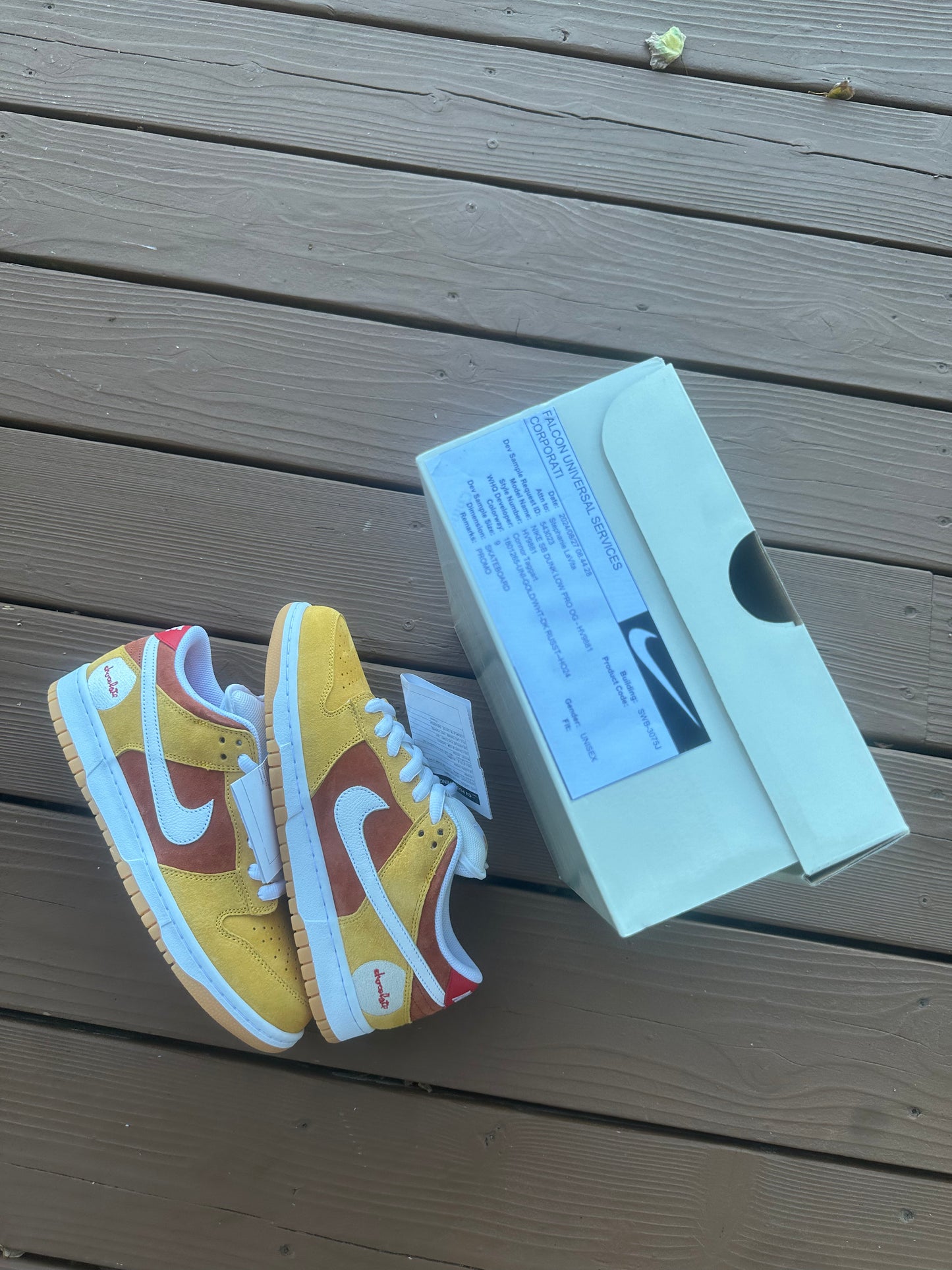 Size 9 - Chocolate Skateboards x Dunk Low SB 'Sun'