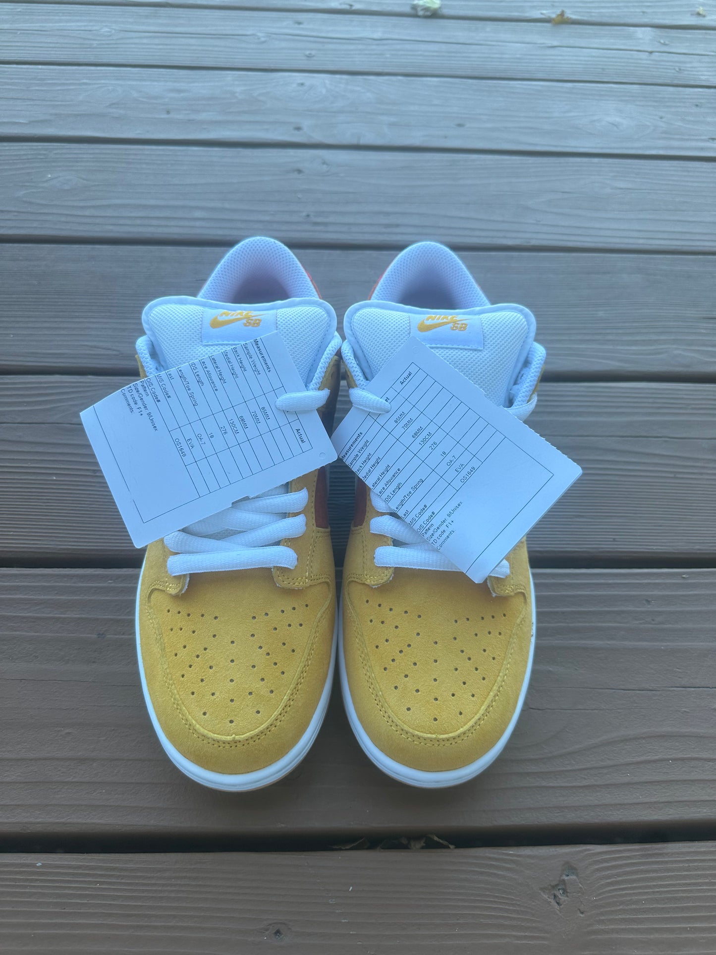 Size 9 - Chocolate Skateboards x Dunk Low SB 'Sun'