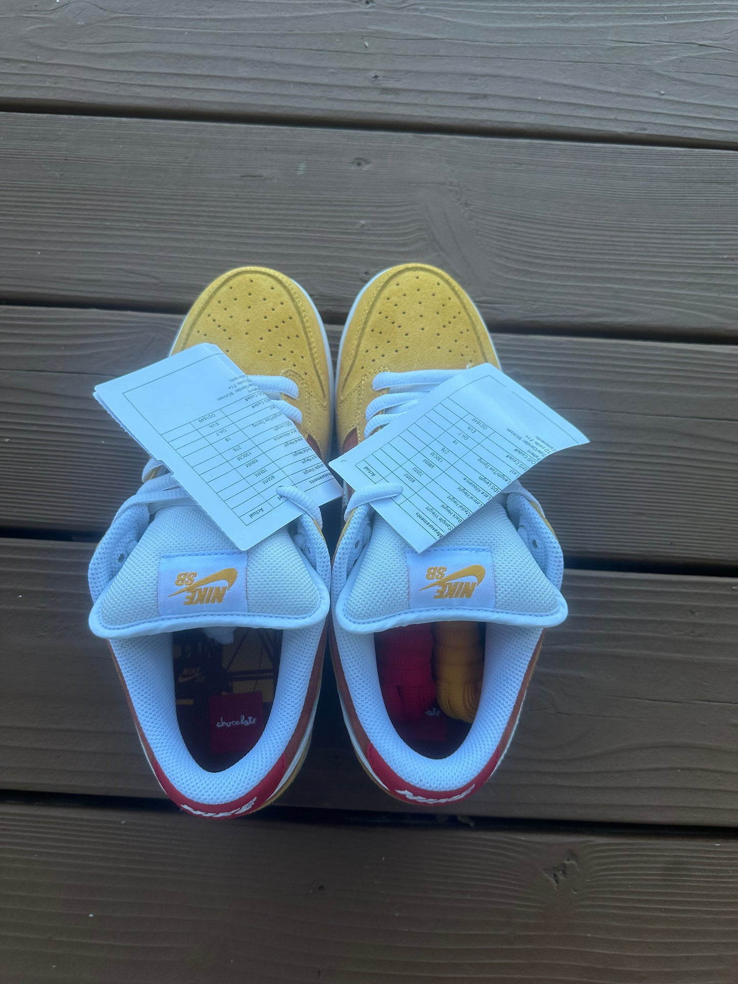 Size 9 - Chocolate Skateboards x Dunk Low SB 'Sun'