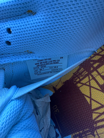 Size 9 - Chocolate Skateboards x Dunk Low SB 'Sun'
