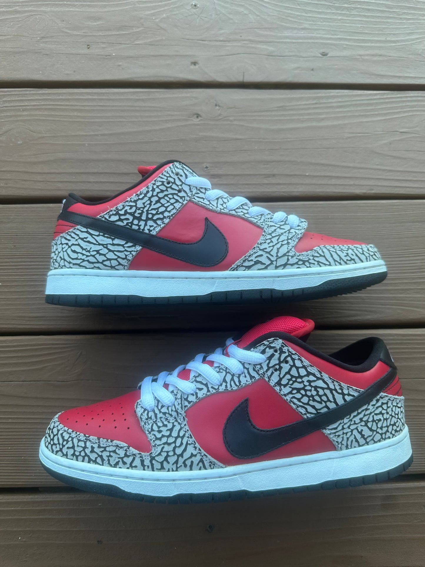 Size 11 - Supreme x Nike SB Dunk Low Premium Red Cement