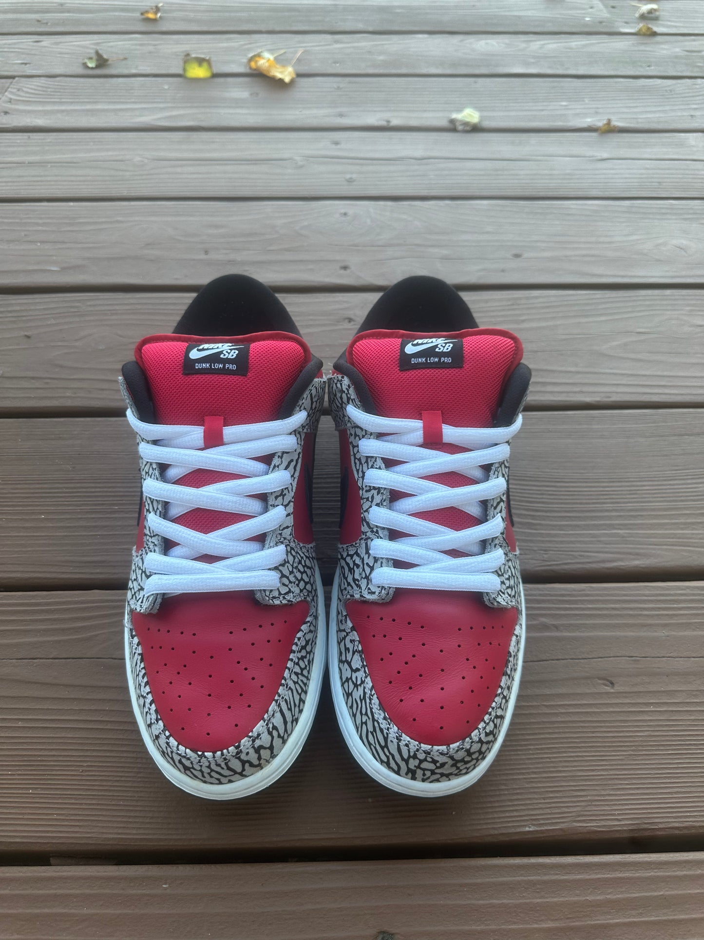 Size 11 - Supreme x Nike SB Dunk Low Premium Red Cement
