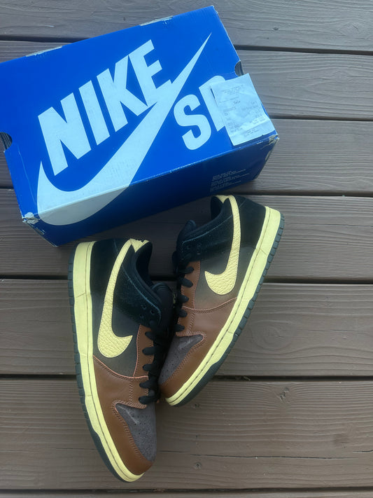 Size 11 - Nike Dunk Low Premium Black and Tan