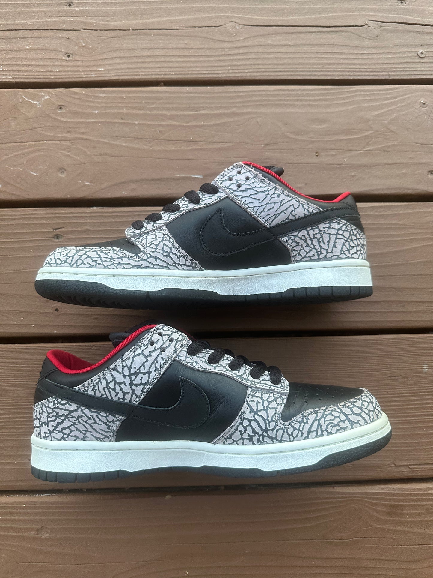 Size 9.5 - Supreme x Nike SB Dunk Low Pro Black Cement