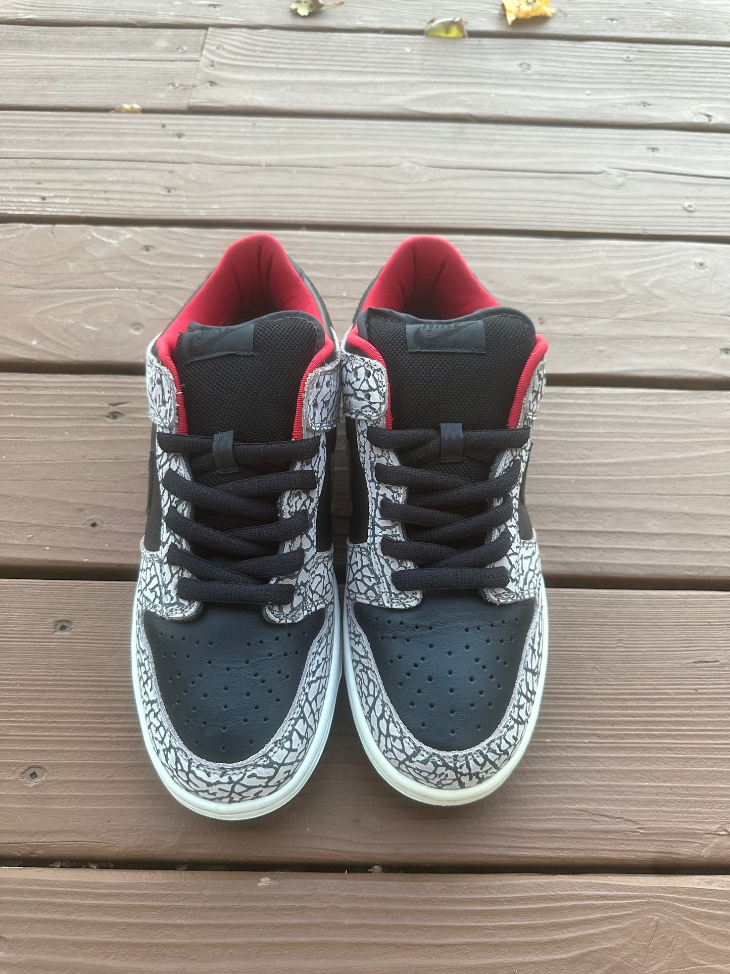 Size 9.5 - Supreme x Nike SB Dunk Low Pro Black Cement