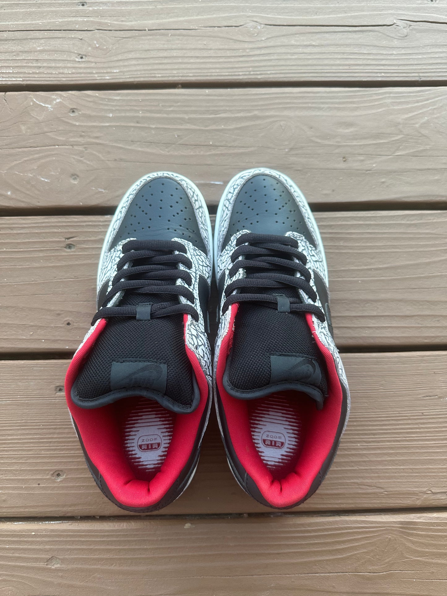 Size 9.5 - Supreme x Nike SB Dunk Low Pro Black Cement