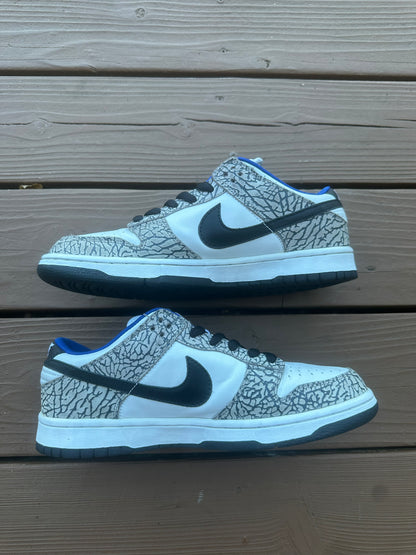 Size 9.5 - Supreme x Nike SB Dunk Low Pro White Cement