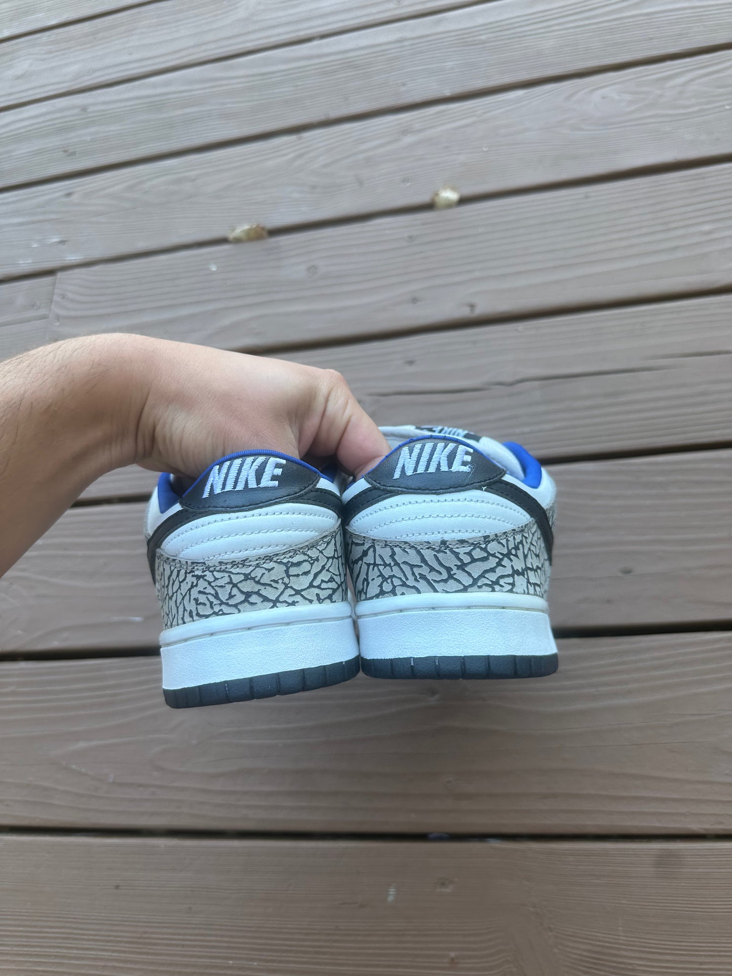 Size 9.5 - Supreme x Nike SB Dunk Low Pro White Cement