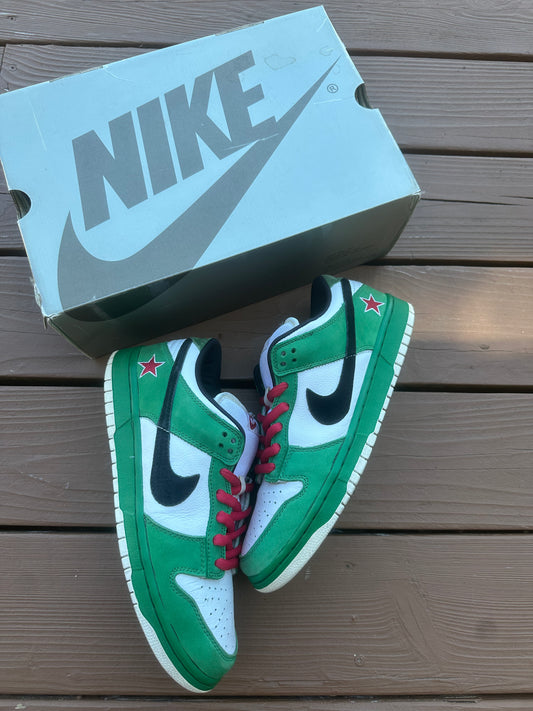 Size 10 - Nike Dunk Low Pro SB Heineken