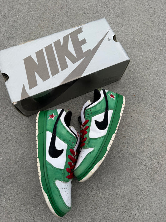 Size 9.5 - Nike Dunk Low Pro SB Heineken