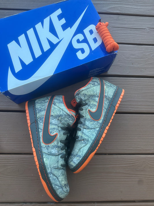 Size 11 - Nike Dunk Mid Premium SB Real Tree Camo