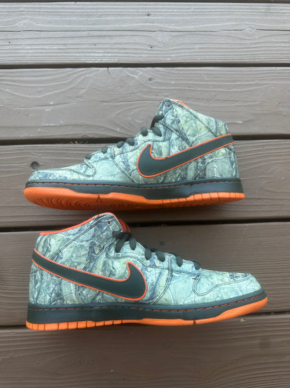 Size 11 - Nike Dunk Mid Premium SB Real Tree Camo