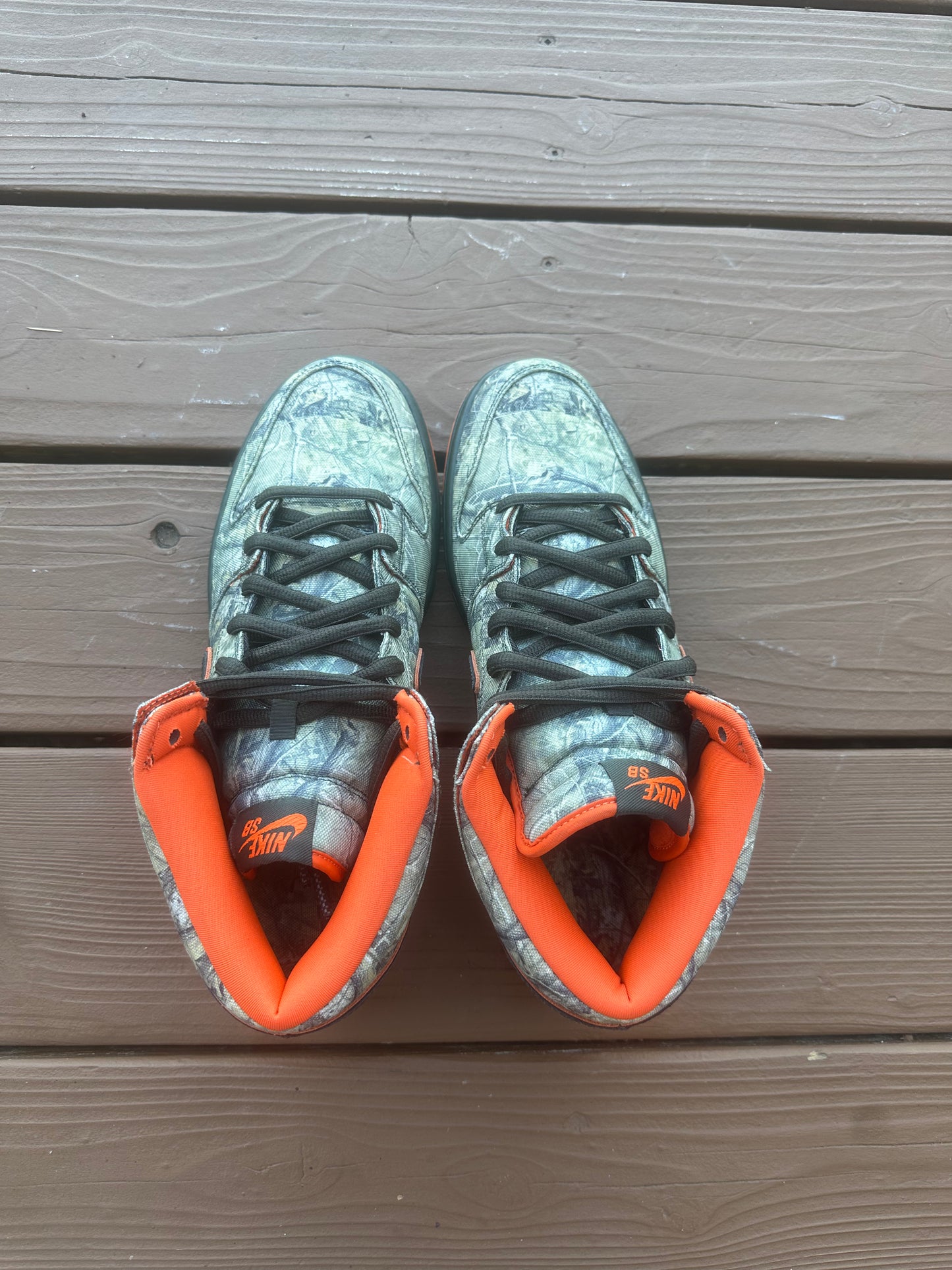 Size 11 - Nike Dunk Mid Premium SB Real Tree Camo
