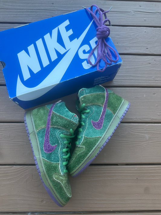 Size 10.5 - Nike Dunk High Premium SB Skunk
