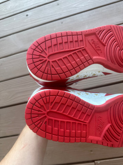 Size 10 - Supreme x Dunk High Pro SB Red Stars