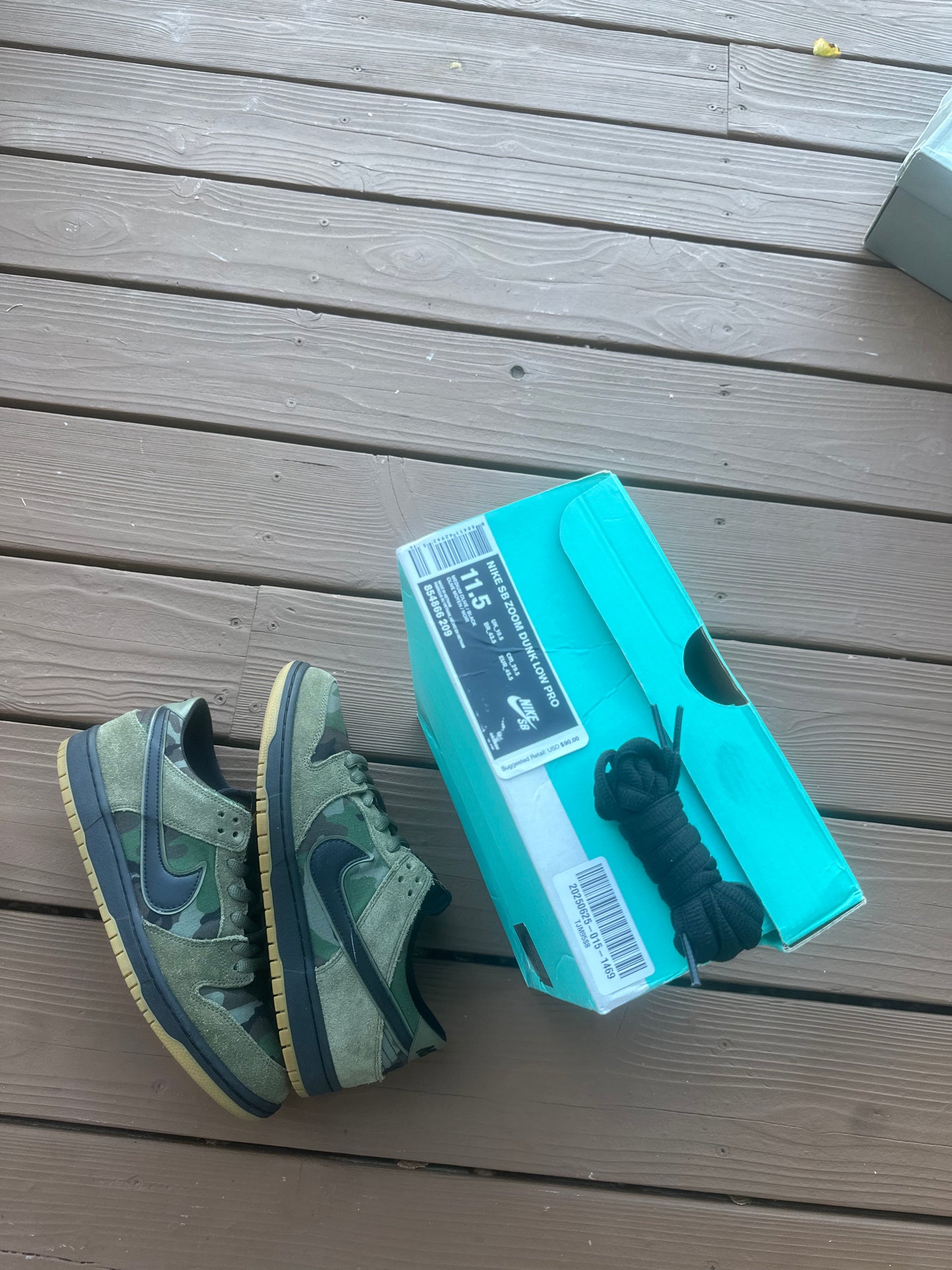 Size 11.5 - Nike Dunk Low Zoom Pro Skate Camo