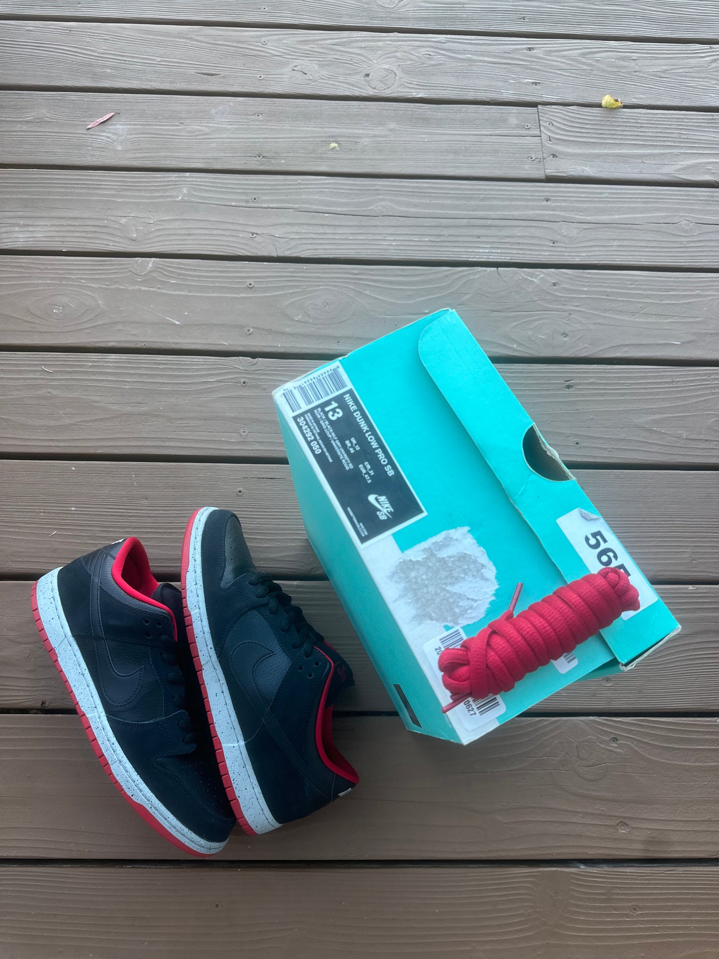 Size 13 - Nike Dunk Low Pro SB Black Cement