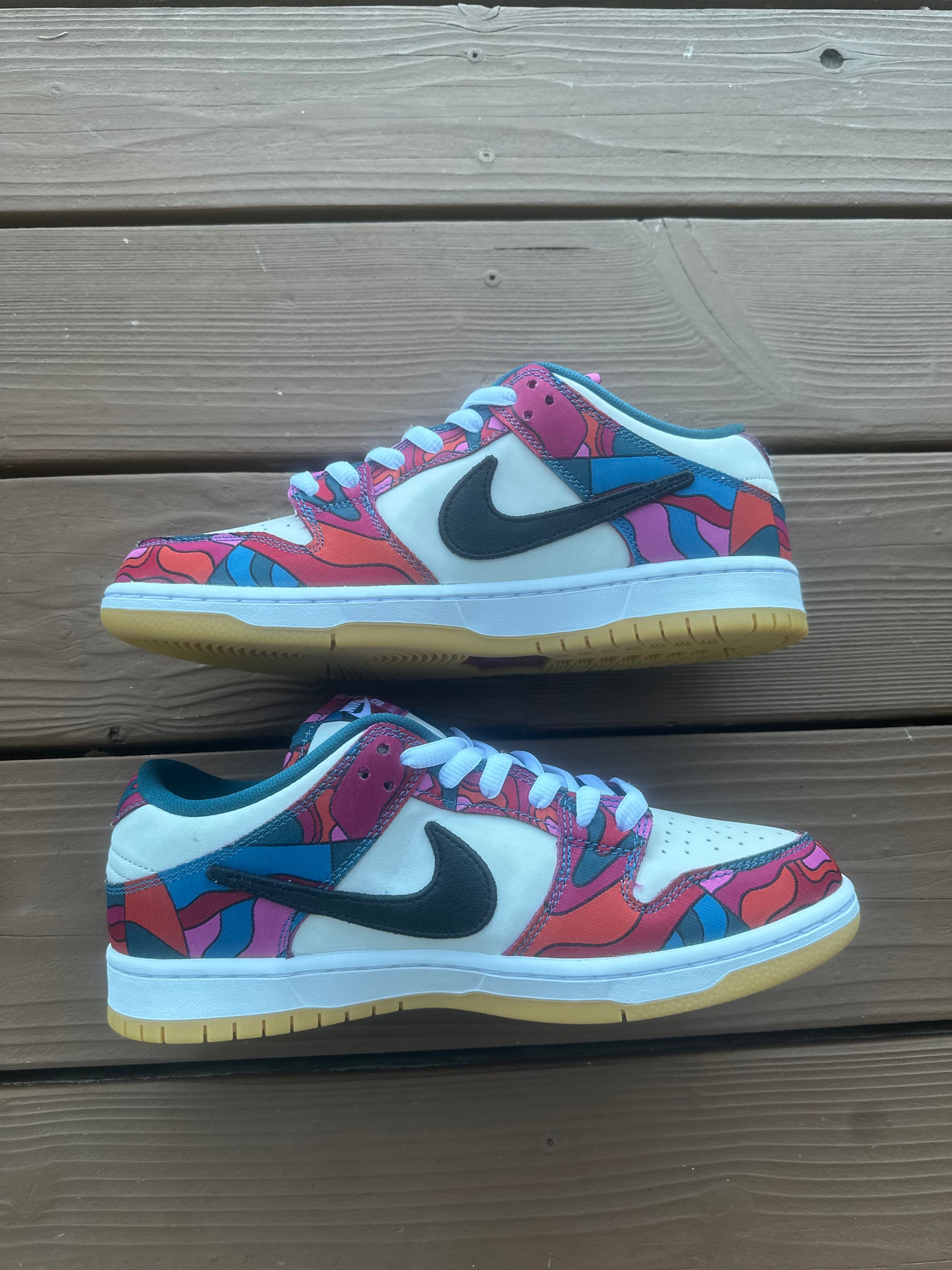 Size 9.5 - Parra x Nike SB Dunk Low Pro Abstract Art