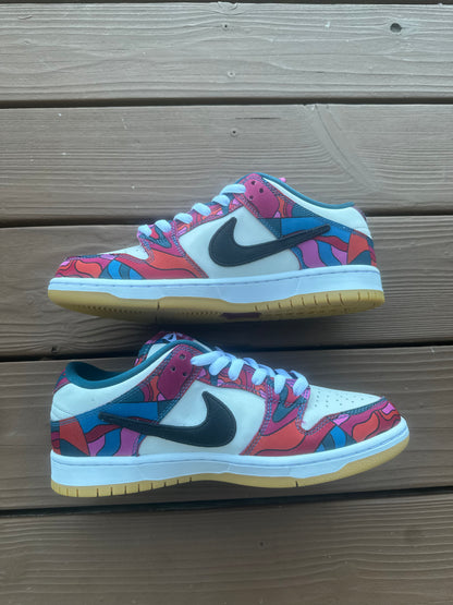 Size 9.5 - Parra x Nike SB Dunk Low Pro Abstract Art