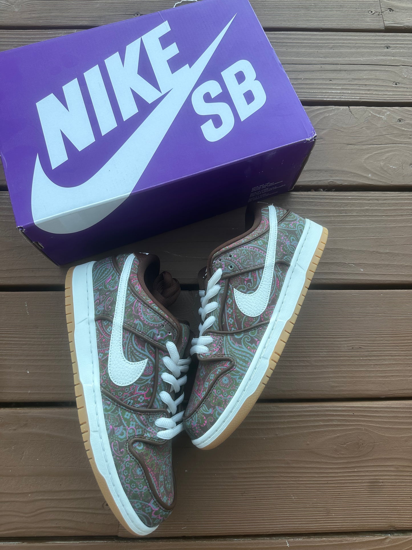 Size 9.5 - Nike Dunk Low Premium SB Paisley