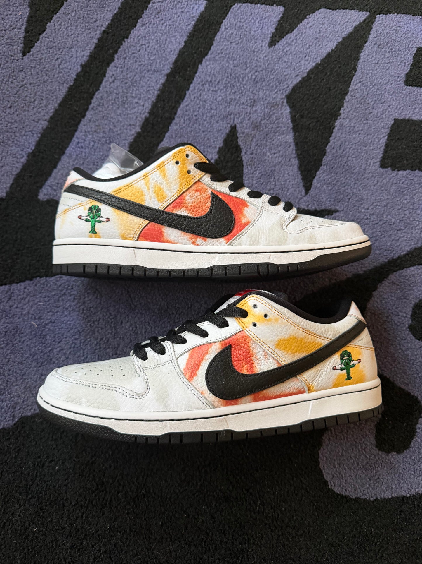 Size 10 - Nike Dunk Low SB 'Tie Dye Rayguns'