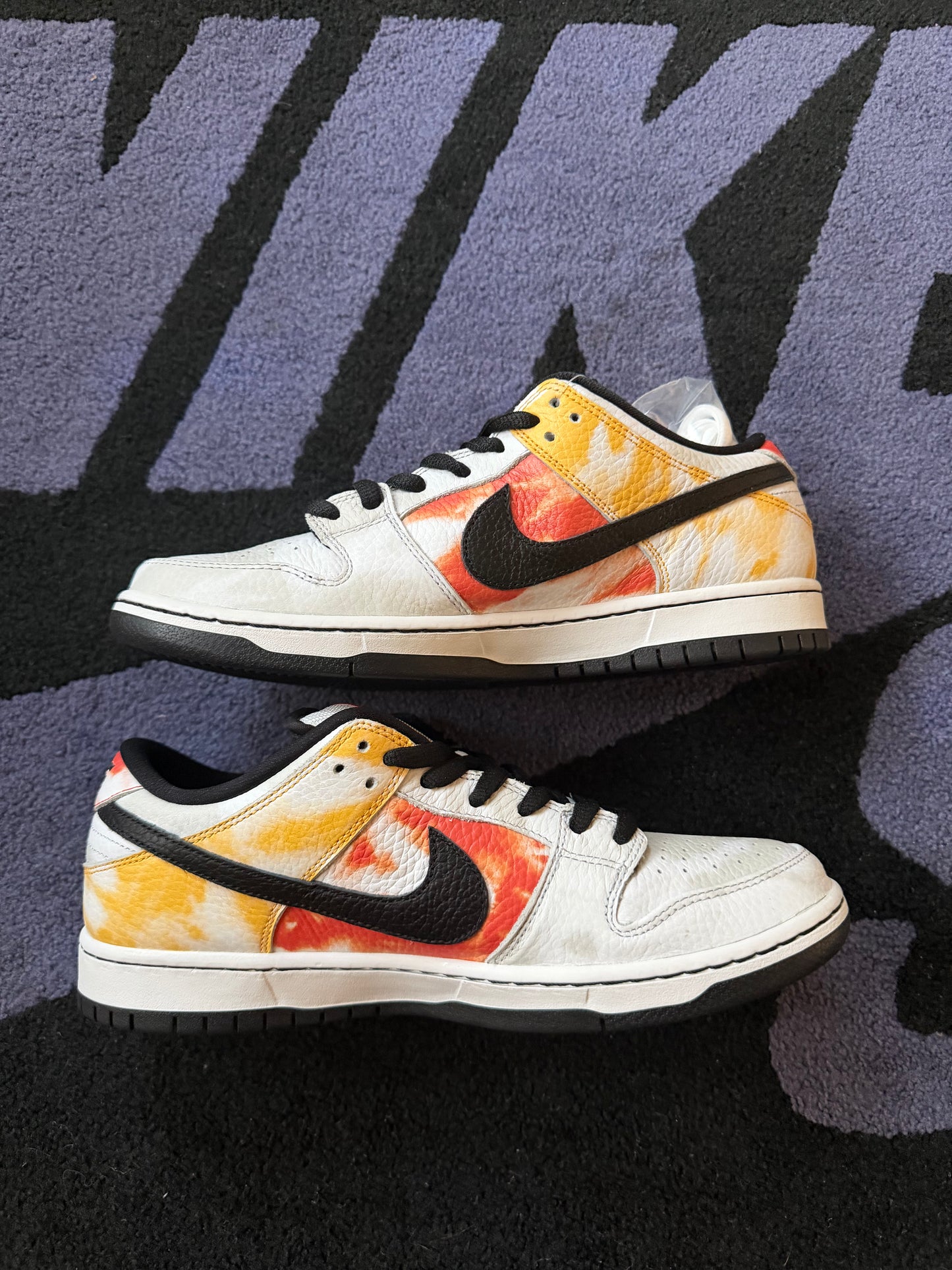 Size 10 - Nike Dunk Low SB 'Tie Dye Rayguns'