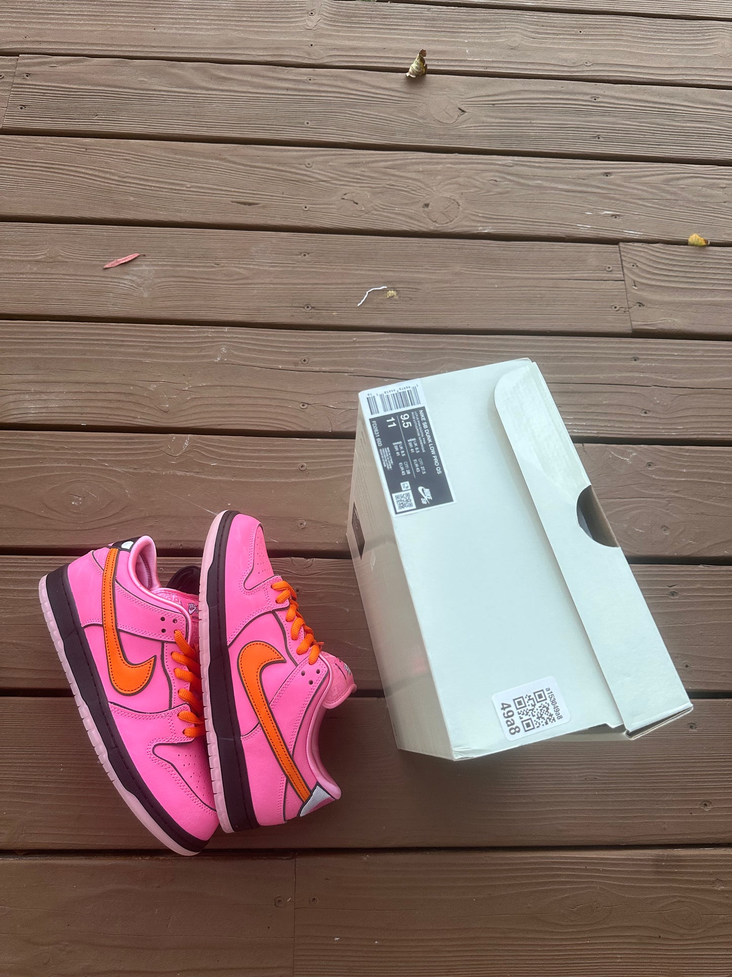 Size 9.5 - The Powerpuff Girls x Dunk Low Pro SB QS 'Blossom'