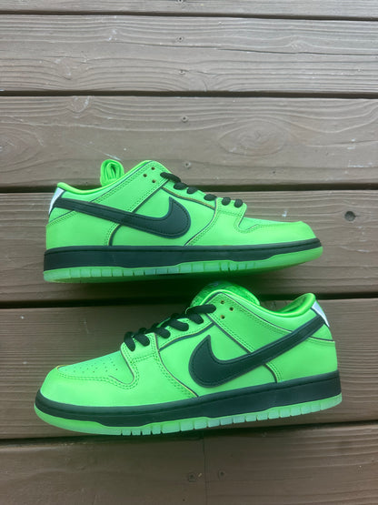 Size 9.5 - The Powerpuff Girls x Dunk Low Pro SB QS 'Buttercup'