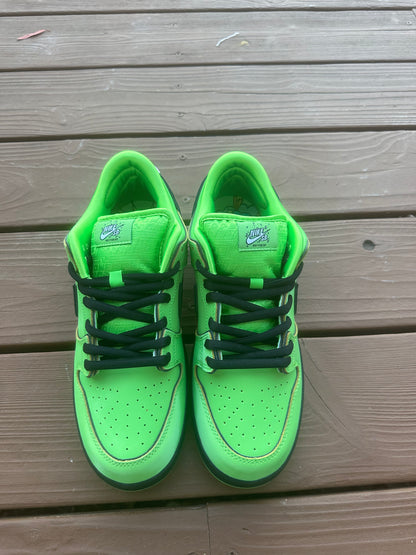 Size 9.5 - The Powerpuff Girls x Dunk Low Pro SB QS 'Buttercup'