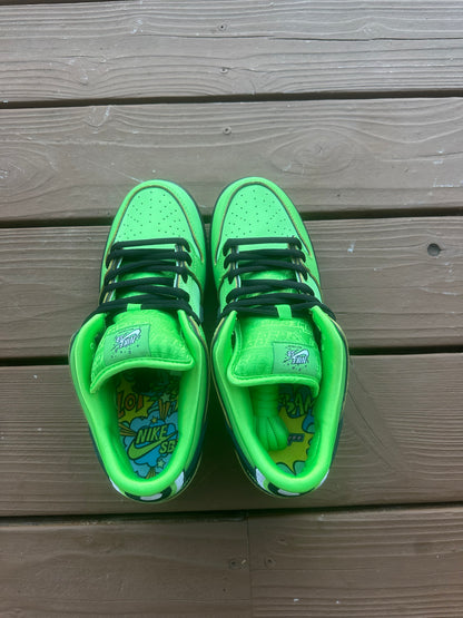Size 9.5 - The Powerpuff Girls x Dunk Low Pro SB QS 'Buttercup'