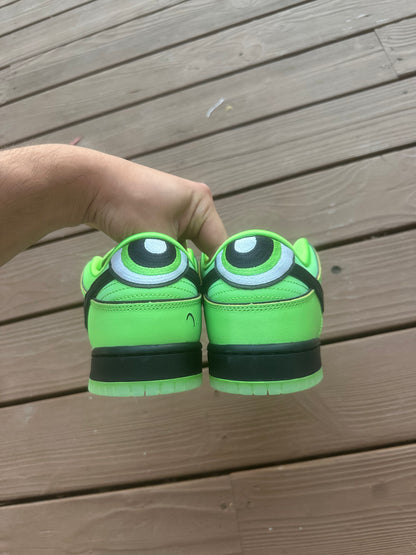 Size 9.5 - The Powerpuff Girls x Dunk Low Pro SB QS 'Buttercup'