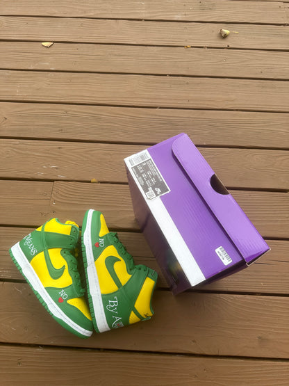 Size 9 - Supreme x Dunk High SB By Any Means - Brazil