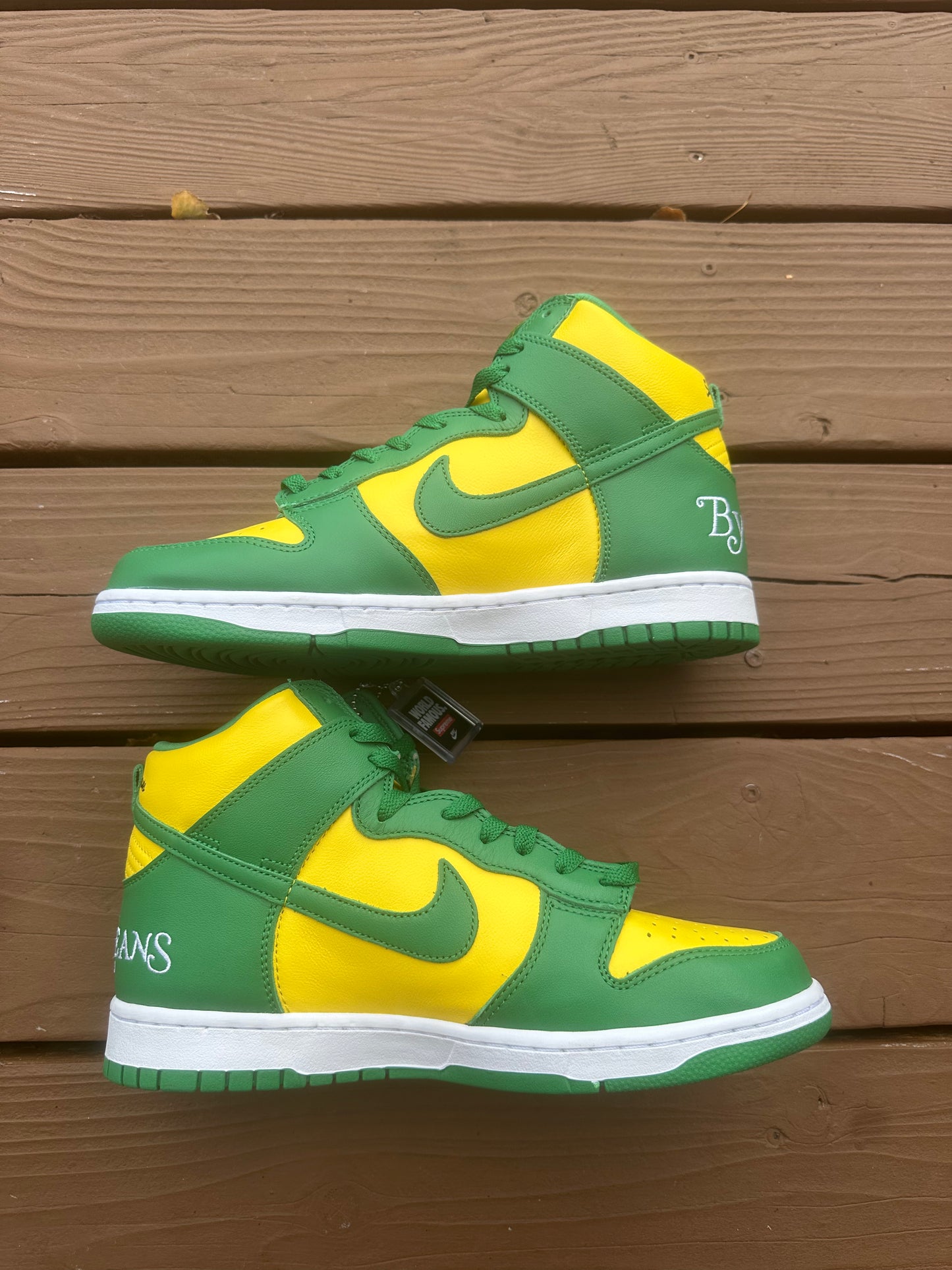 Size 9 - Supreme x Dunk High SB By Any Means - Brazil