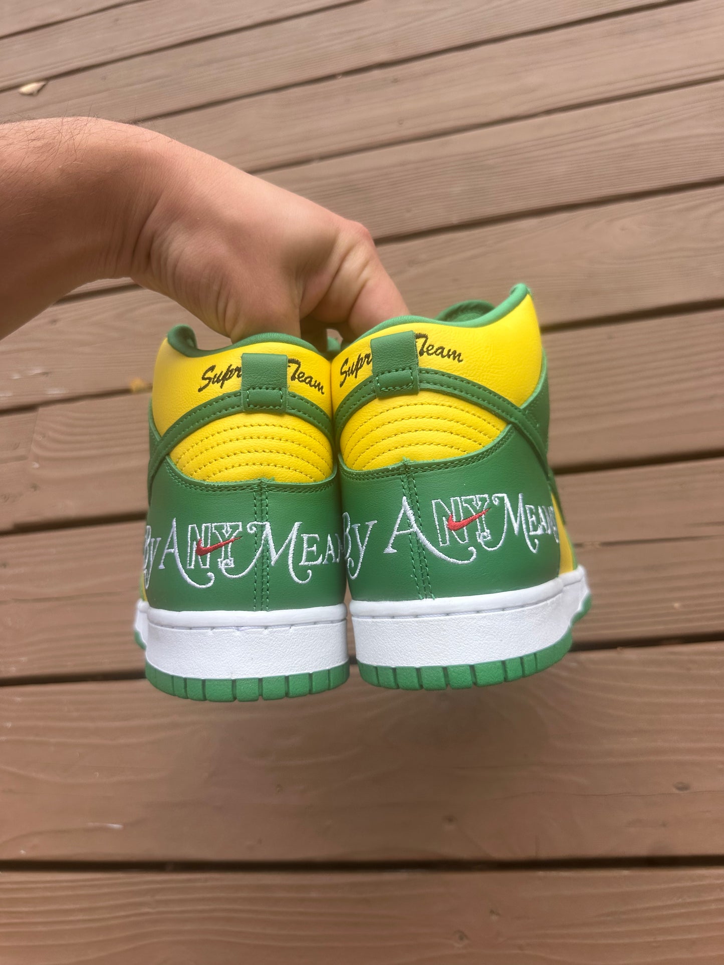 Size 9 - Supreme x Dunk High SB By Any Means - Brazil