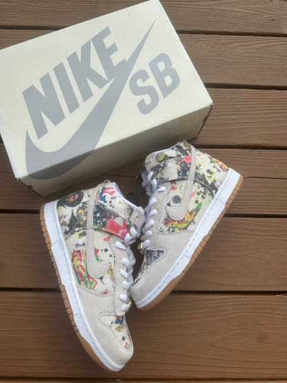 Size 9.5 - Supreme x Nike SB Dunk High Rammellzee