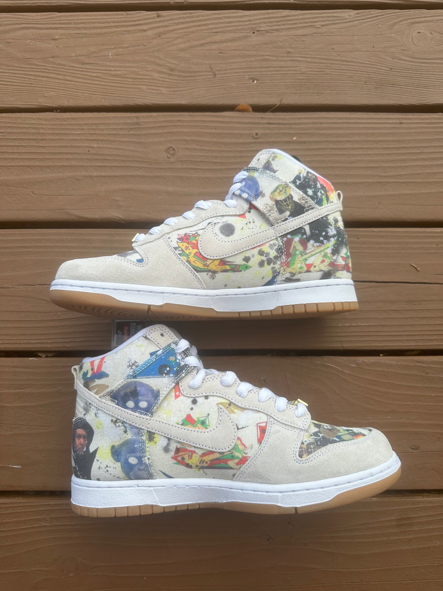 Size 9.5 - Supreme x Nike SB Dunk High Rammellzee