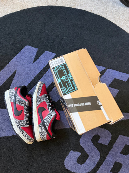 Size 9.5 - Supreme x Nike SB Dunk Low Premium Red Cement