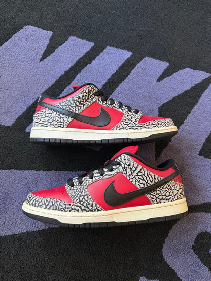 Size 9.5 - Supreme x Nike SB Dunk Low Premium Red Cement